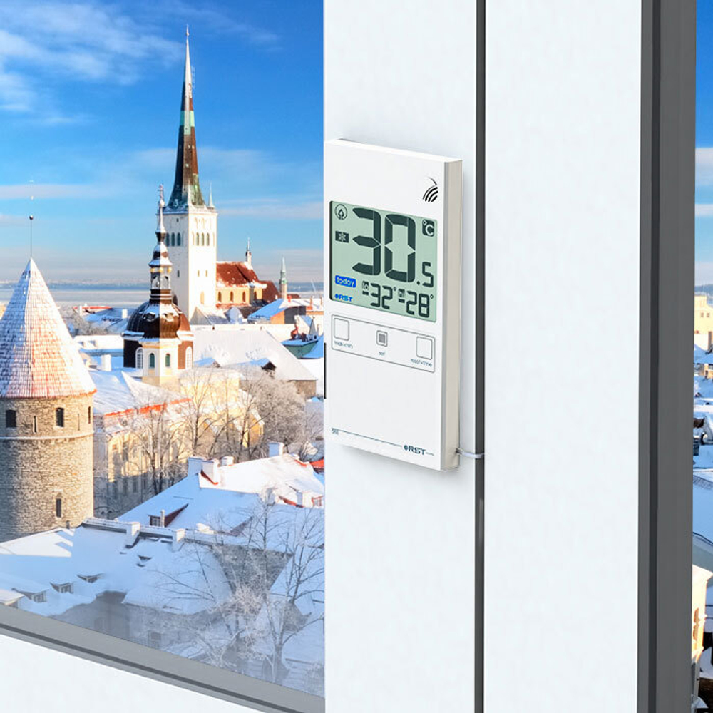 Термометр цифровой RST 01588, оконный, ультратонкий