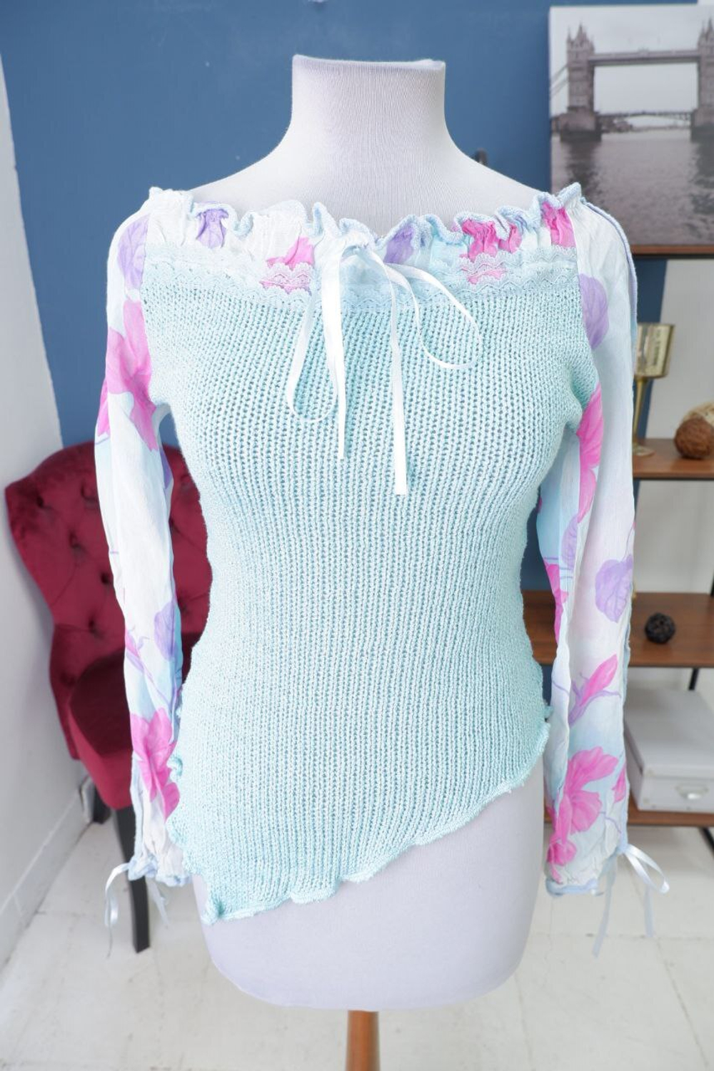 Блуза Nadia комбинированная 42 размер