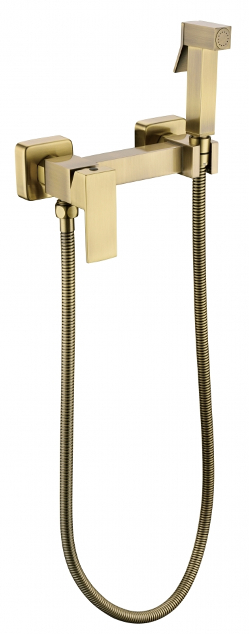 Смеситель с гигиеническим душем Grocenberg GB101N Бронза