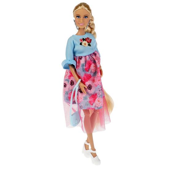 Кукла 29 см София беременная, руки и ноги сгиб, акс, кор КАРАПУЗ