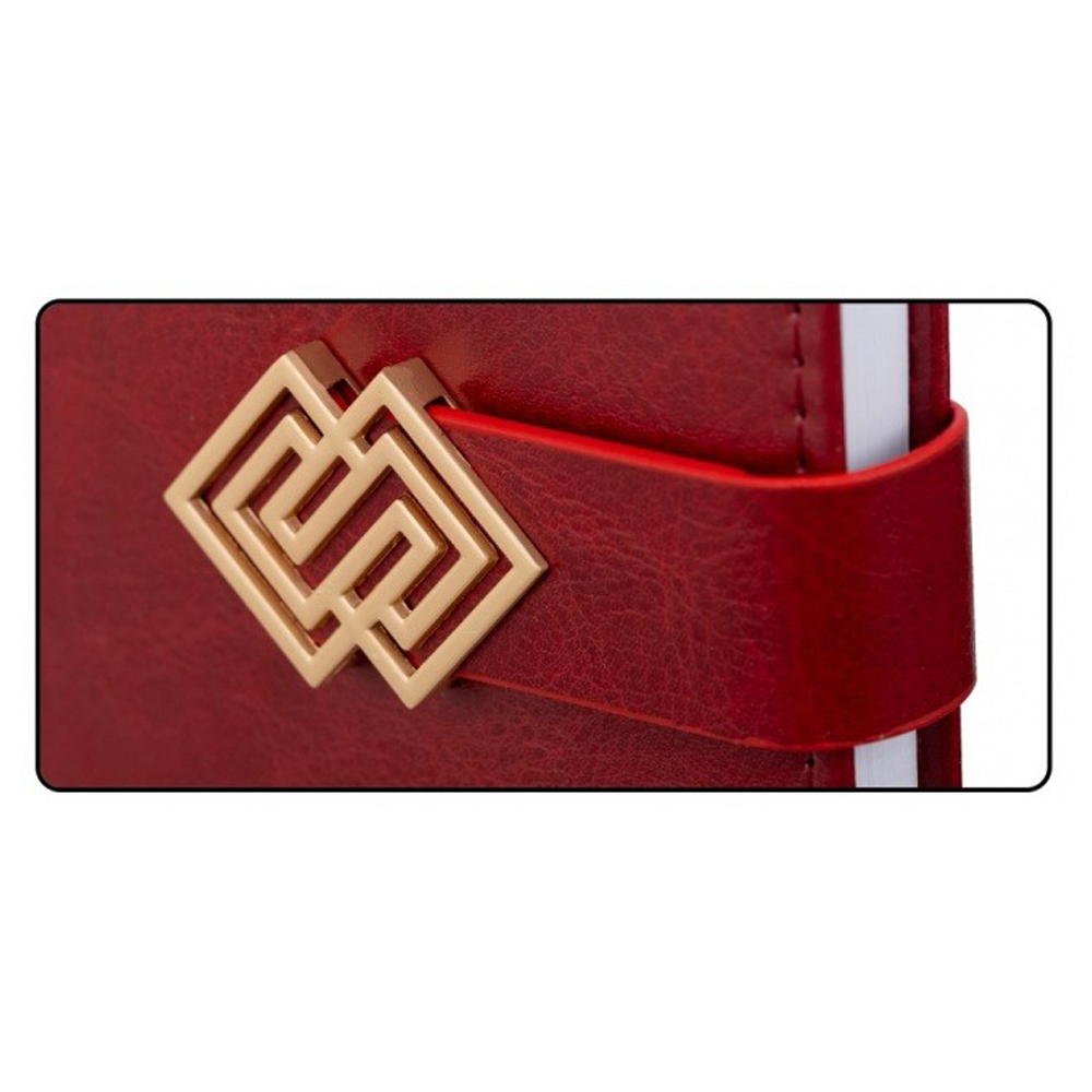 Ежедневник Basir, формат А5, материал-кожезаменитель, бордовый цвет, 116 листов, размер 14,5*21 см