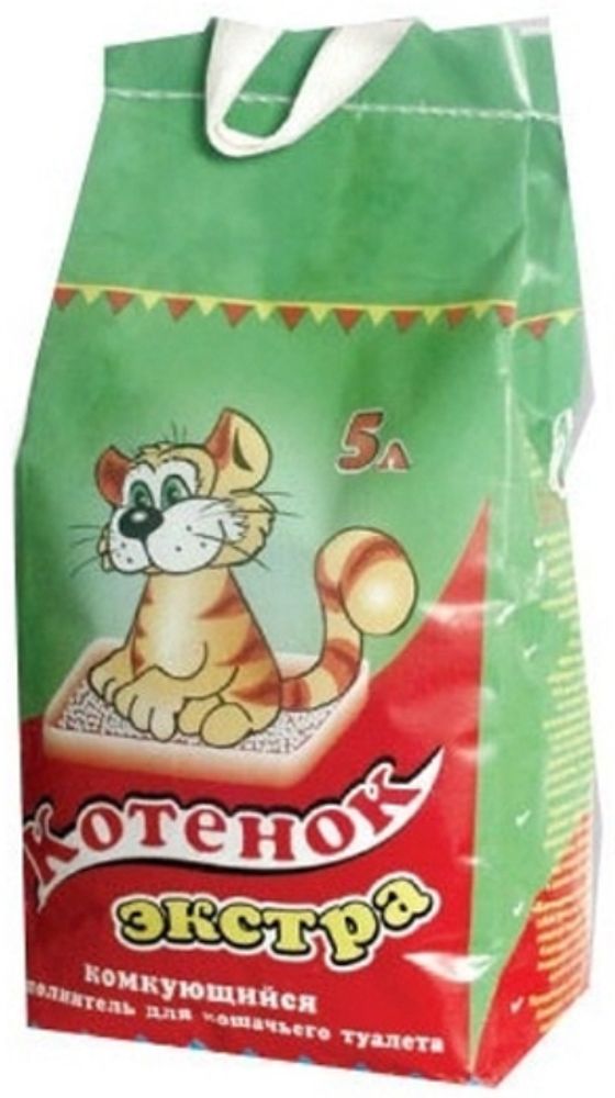 Наполнитель КОТЕНОК &quot;Экстра&quot; комкующийся - 5 л