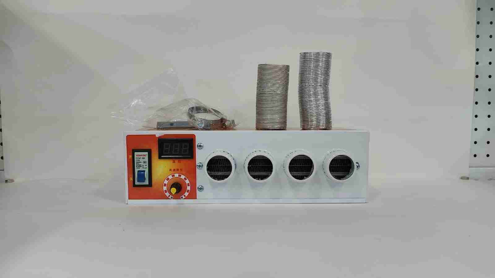 НЕТ - 12V-4 Выхода / Печка (отопитель) электрическая дополнительная в салон автомобиля, 4 сопла 900 Вт 12V