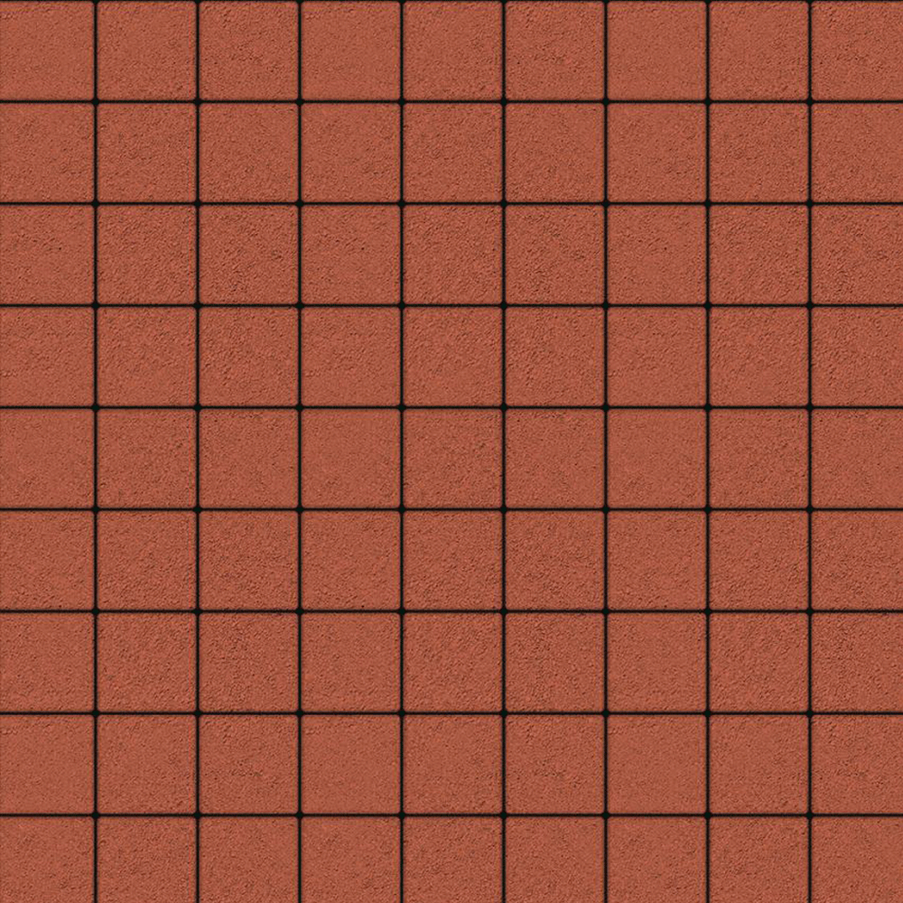 ТРОТУАРНАЯ ПЛИТКА КВАДРАТ - Б.3.К.6 СТАНДАРТ КРАСНЫЙ