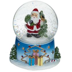 GAEM Фигурка декор в стекл шаре "Дед Мороз/Снеговик", D 7 см, L8,5 W8 H9 см, 2в.