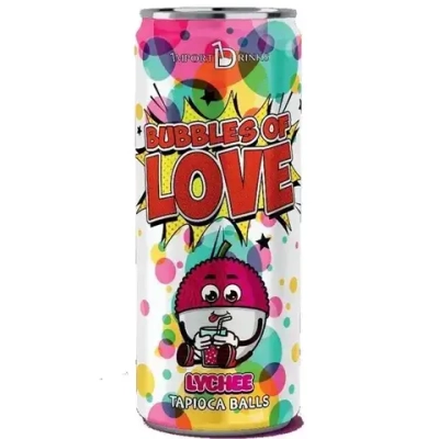 Холодный чай Bubbles of love Личи с желейными шариками, 320 мл