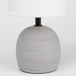 Настольная лампа Rivoli   7044-501 1 * Е14 40 Вт керамика серая с абажуром