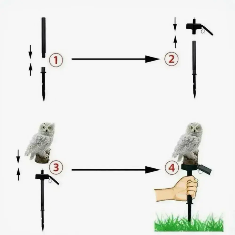 Светильник уличный на солнечной батарее "Сова" Live home