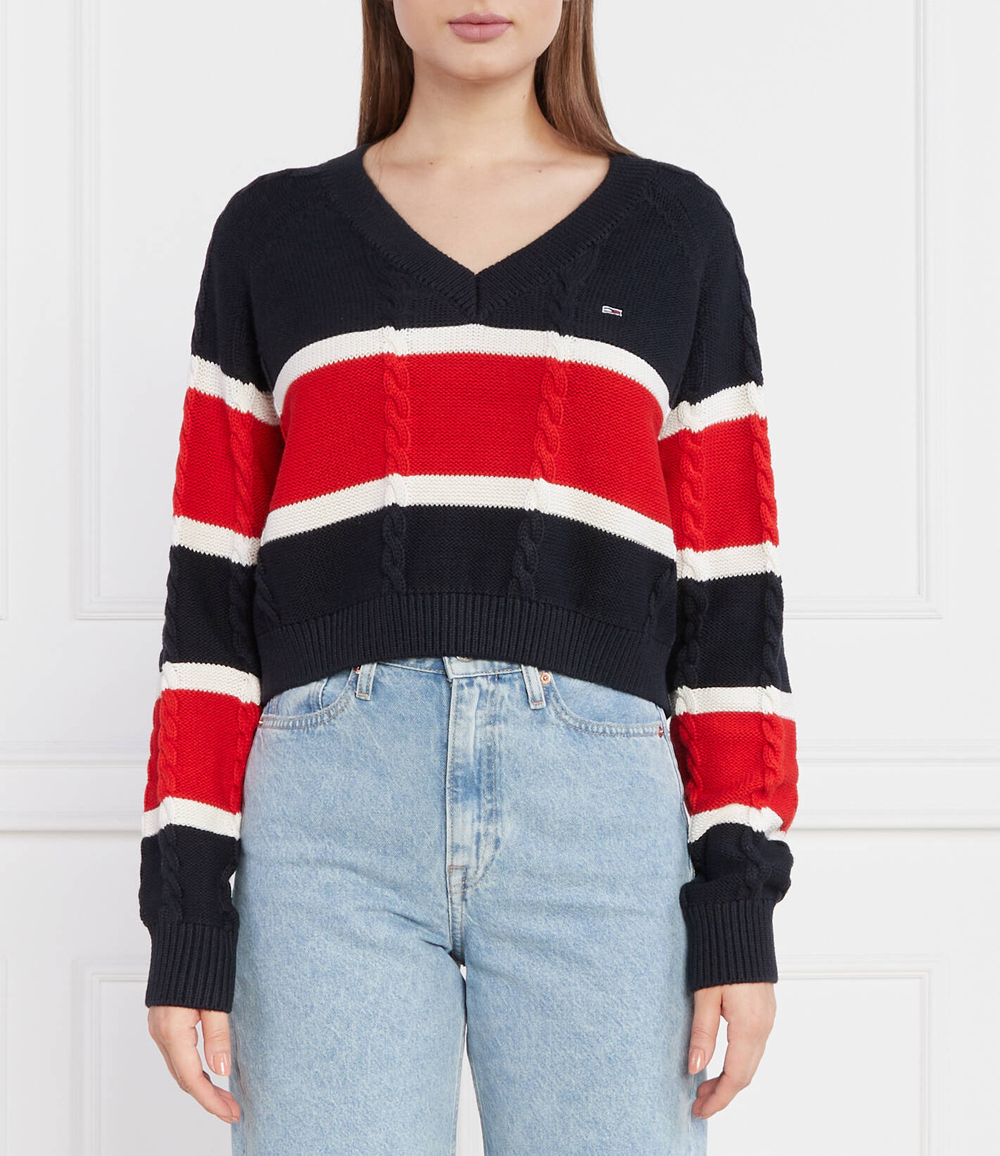 Свитер CRP STRIPE Tommy Jeans - темно-синий(DW0DW15941)