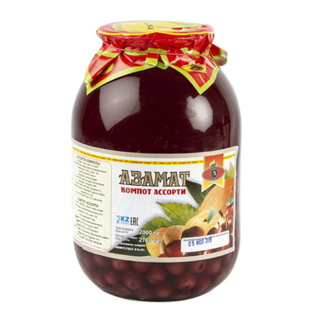 Компот Азамат ассорти 2 л