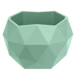 Кашпо для цветов пластиковое 0,45л d-12,3см «Топаз» Мята