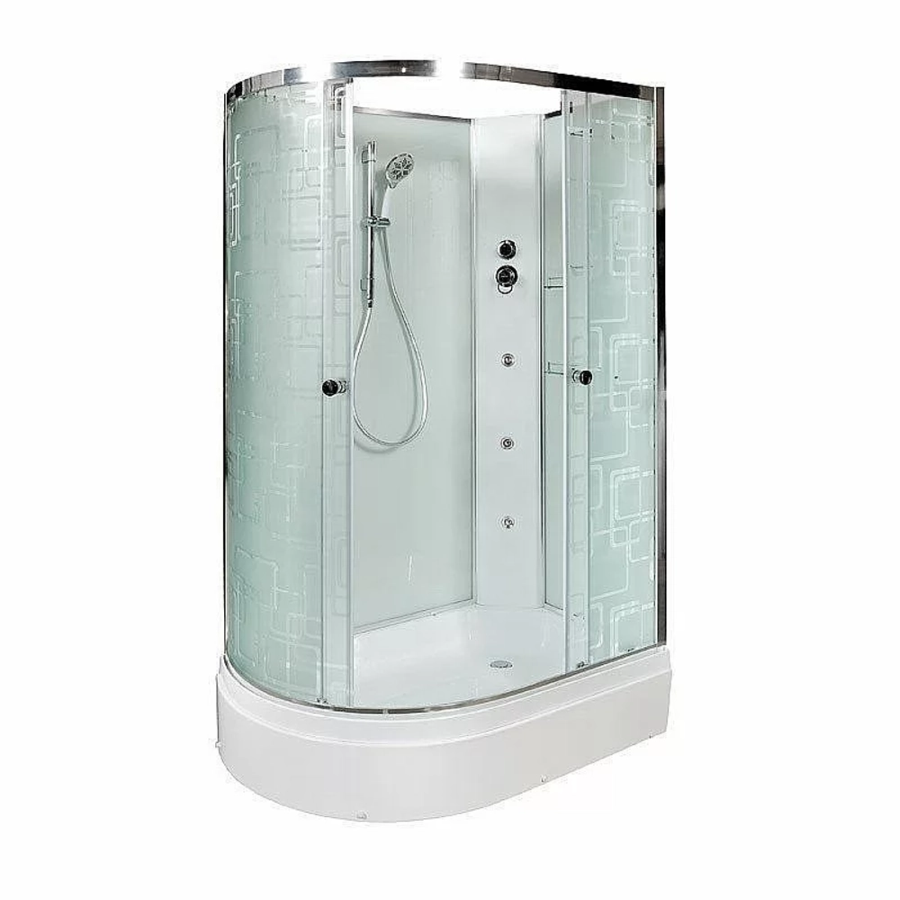 Душевая кабина DTO Серия ЕМ ЕМ2712 N с гидромассажем (гм.) 120x80