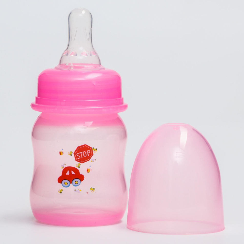 2825274 Бутылочка для кормления цветная, 60 мл, от 0 мес., цвета МИКС для девочки