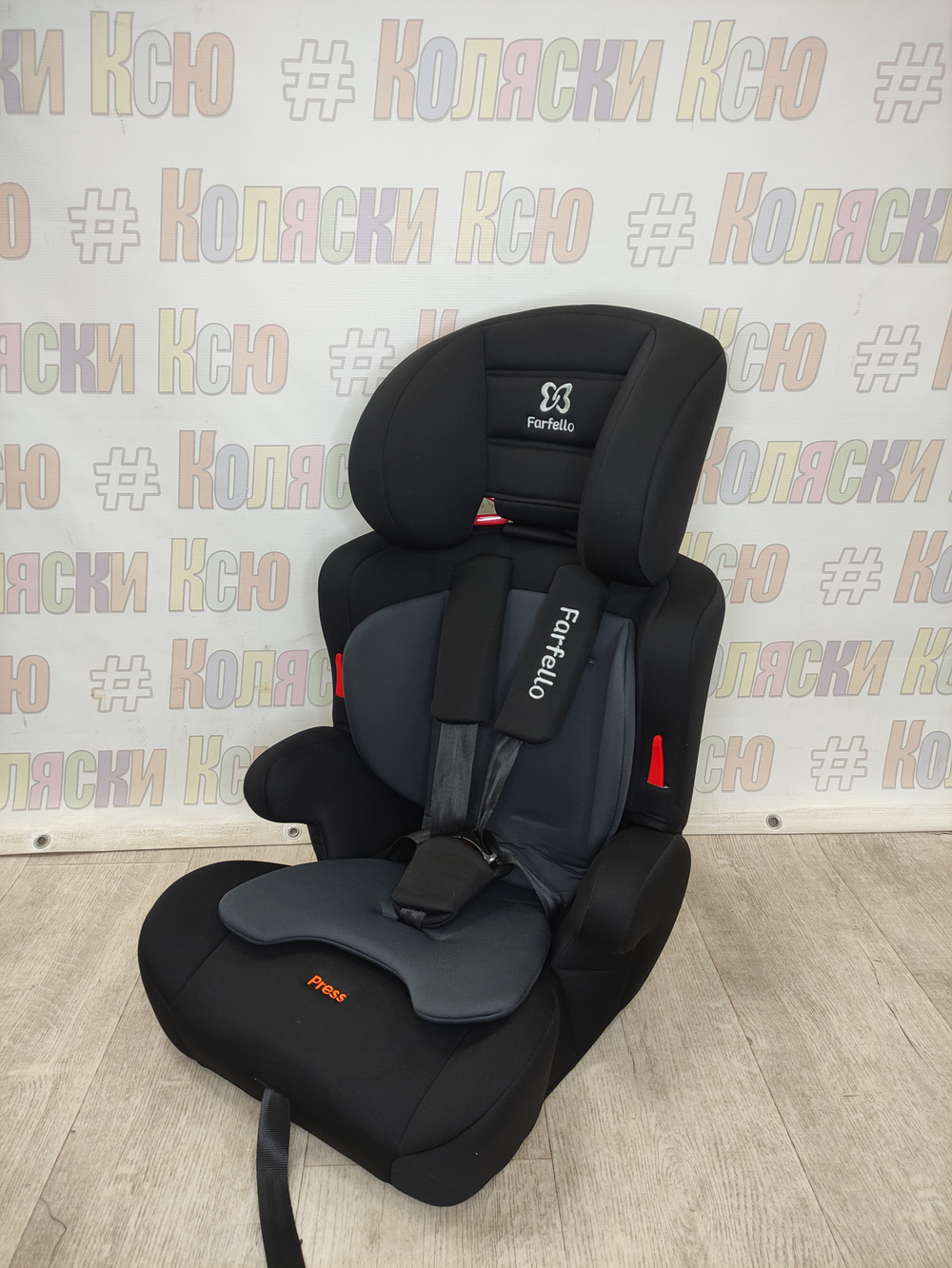 Автокресло детское Farfello YKO-933 группа 1/2/3 (9-36) черный