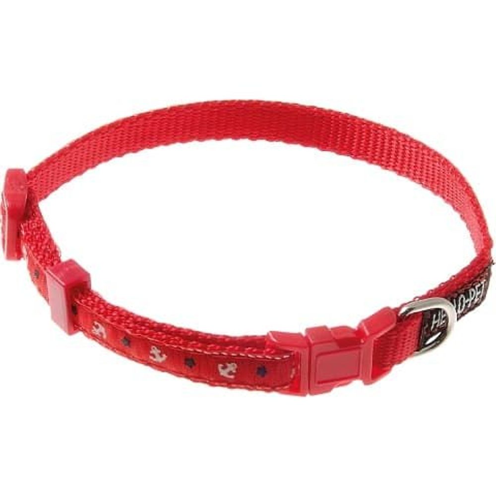Ошейник д/соб. "Морской", 10 мм (23-35 см), фастекс (красный) 70-2816