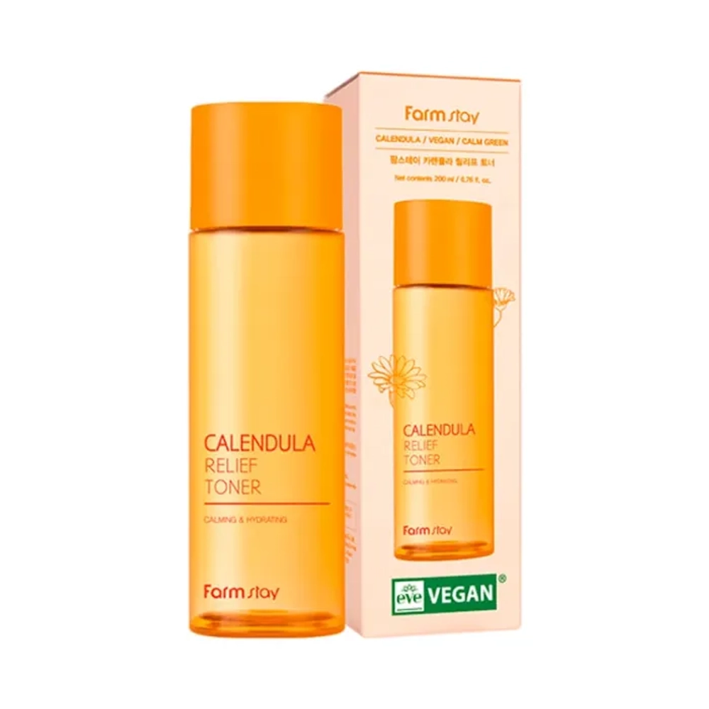 Тонер для лица Календула FarmStay Calendula Relief Toner 200 мл