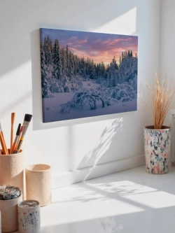 Картина на стену 40 X 50 Зимний пейзаж