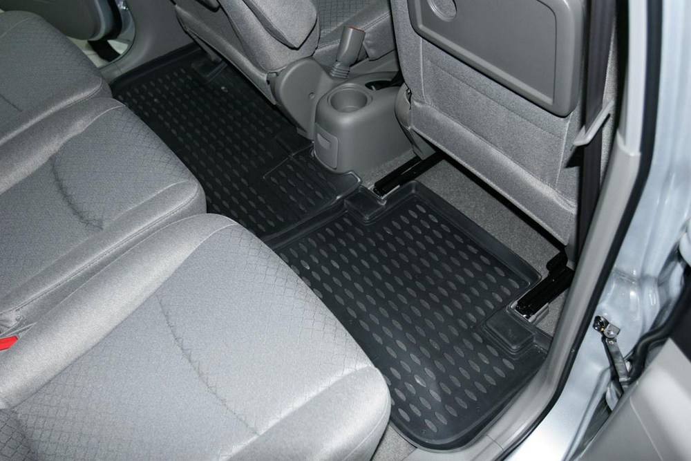 Коврики Standard, в салон CHEVROLET Rezzo 2004- , 4 шт. (полиуретан, чёрные) Element.CARCHV00009