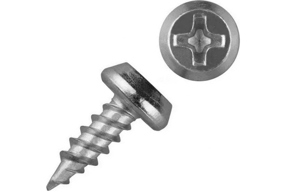 Саморез клоп белый 3,5*11 острый (100шт/уп)