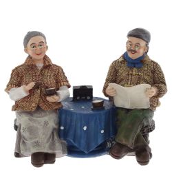GAEM Фигурка декоративная "Бабушка с дедушкой", L18,5 W9 H14 см, 2в.