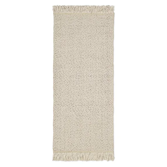 Ковер из переработанного пластика бежевого цвета из коллекции ethnic, 70х160 см