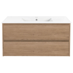 База под раковину Gio 1000 подвесная, 2 выкатных ящика soft-close, N.Oak, , шт