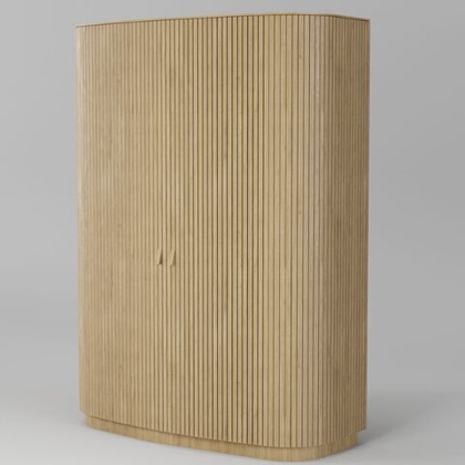 Шкаф для одежды двухдверный Эклипс (натуральный дуб), 146x210x60 см