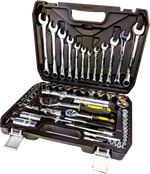 Набор инструментов 61 предмета/автомобильный 1/4, 1/2