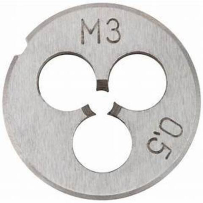 Плашка метрическая 3х0,5 мм УСПЕХ 70820