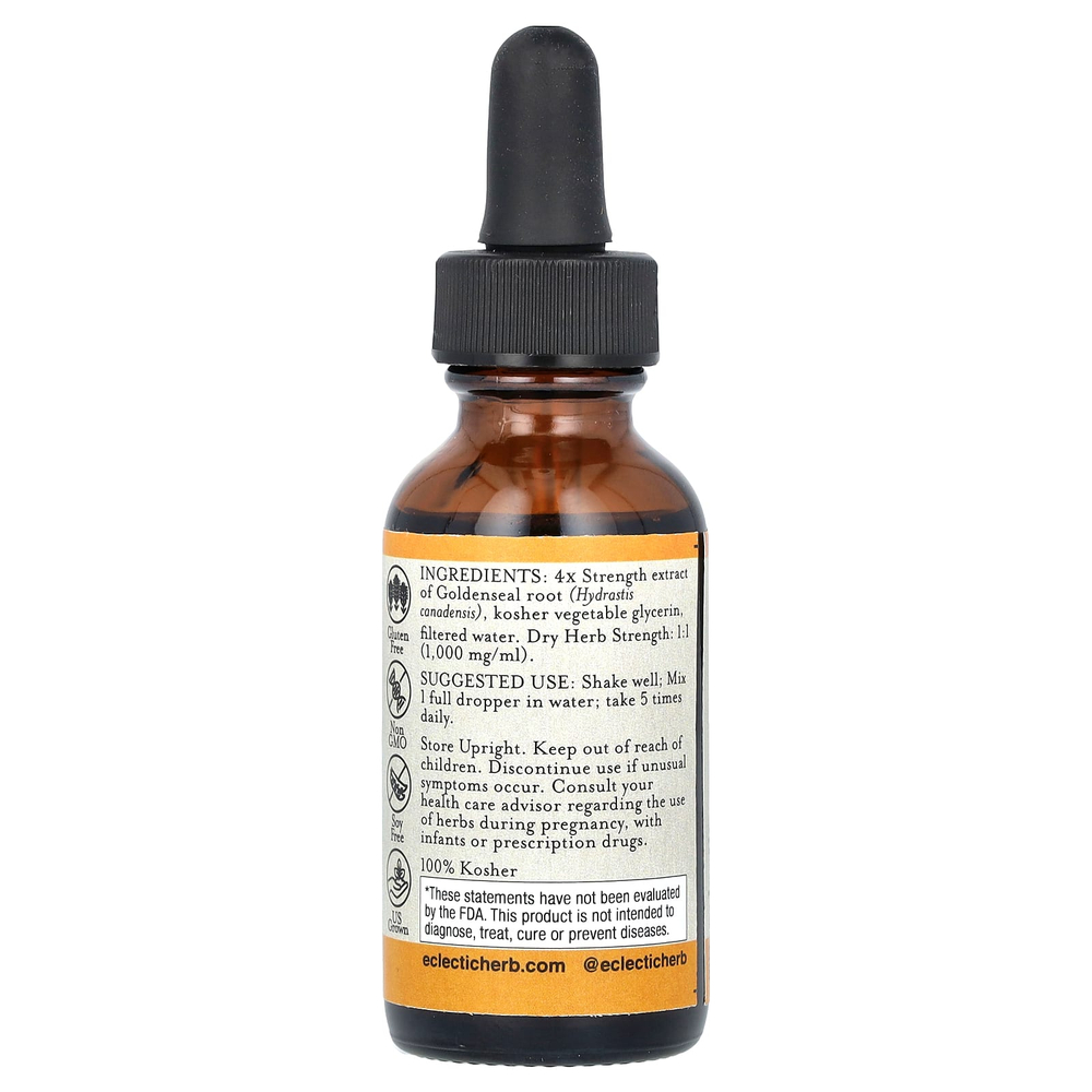 Eclectic Herb, Жидкий желтокорень, 1000 мг, 30 мл (1 жидк. Унция)