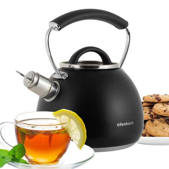 Чайник 2,5 л. из нержавеющей стали со свистком Ofenbach NB 100311