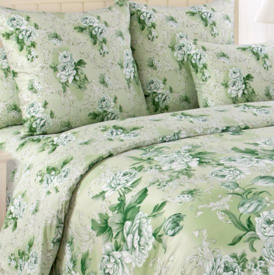 Семейный комплект постельного белья Белый сад перкаль