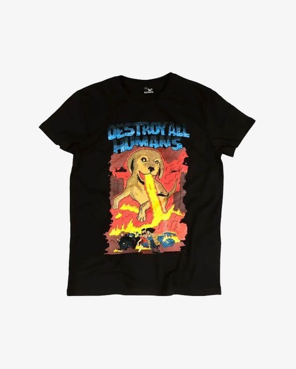 Футболка Догзилла Черная - фото 1