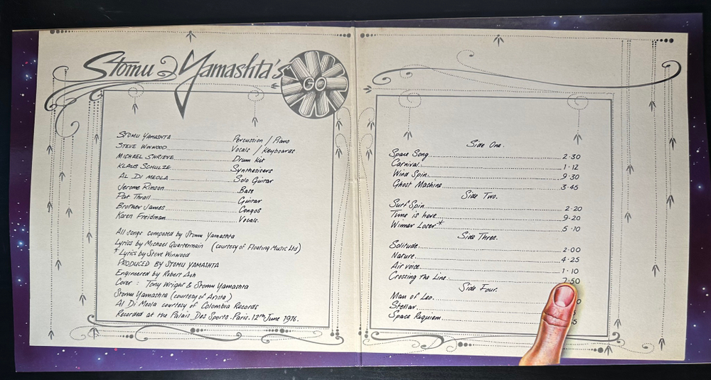 Stomu Yamashta's Go ‎– Go Live From Paris 2LP (Англия 1976г.)