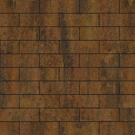 Тротуарная плитка ПРЯМОУГОЛЬНИК 300х100 мм - Листопад гранит Саванна