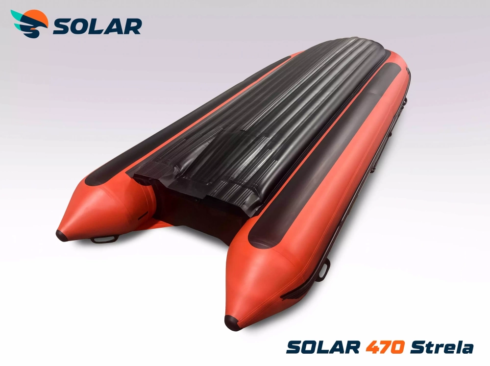 Лодка надувная моторная solar-470 strela jet tunnel