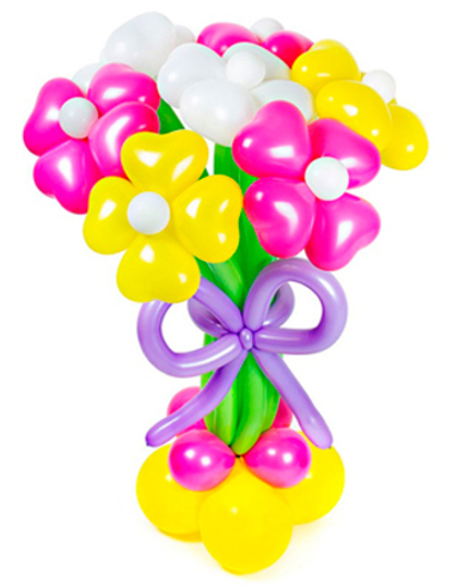 Букет из 7 цветков на стойке