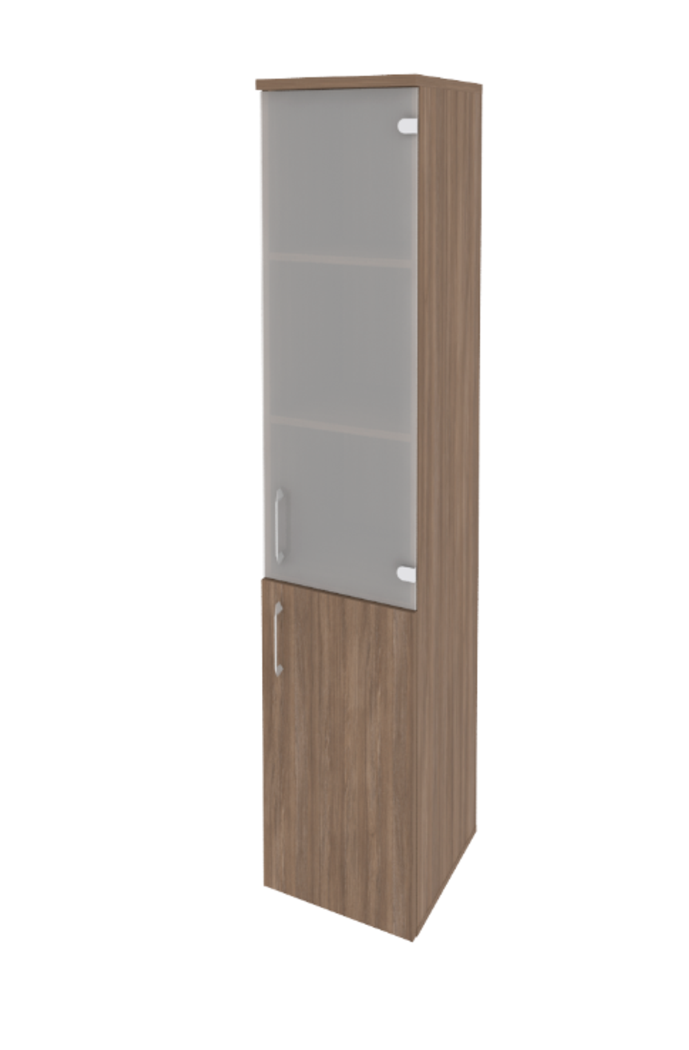 Шкаф-пенал с 2 полками и стеклом Onix