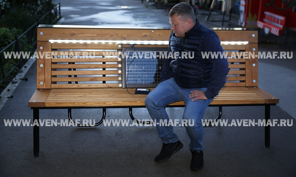 Скамья-велопарковка двухсторонняя