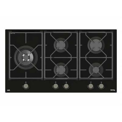 Газовая стеклянная варочная панель Korting HGG 9987 CTN FLC