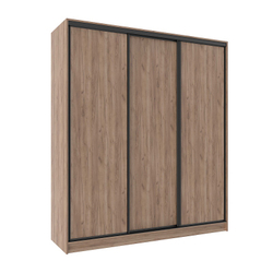Шкаф-купе трехдверный 2000 Домашний Дуб табачный Craft