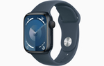 Умные часы Apple Watch S9 (2023) 41mm Midnight Aluminium Case with Storm Blue Sport Band M/L (MR9L3)