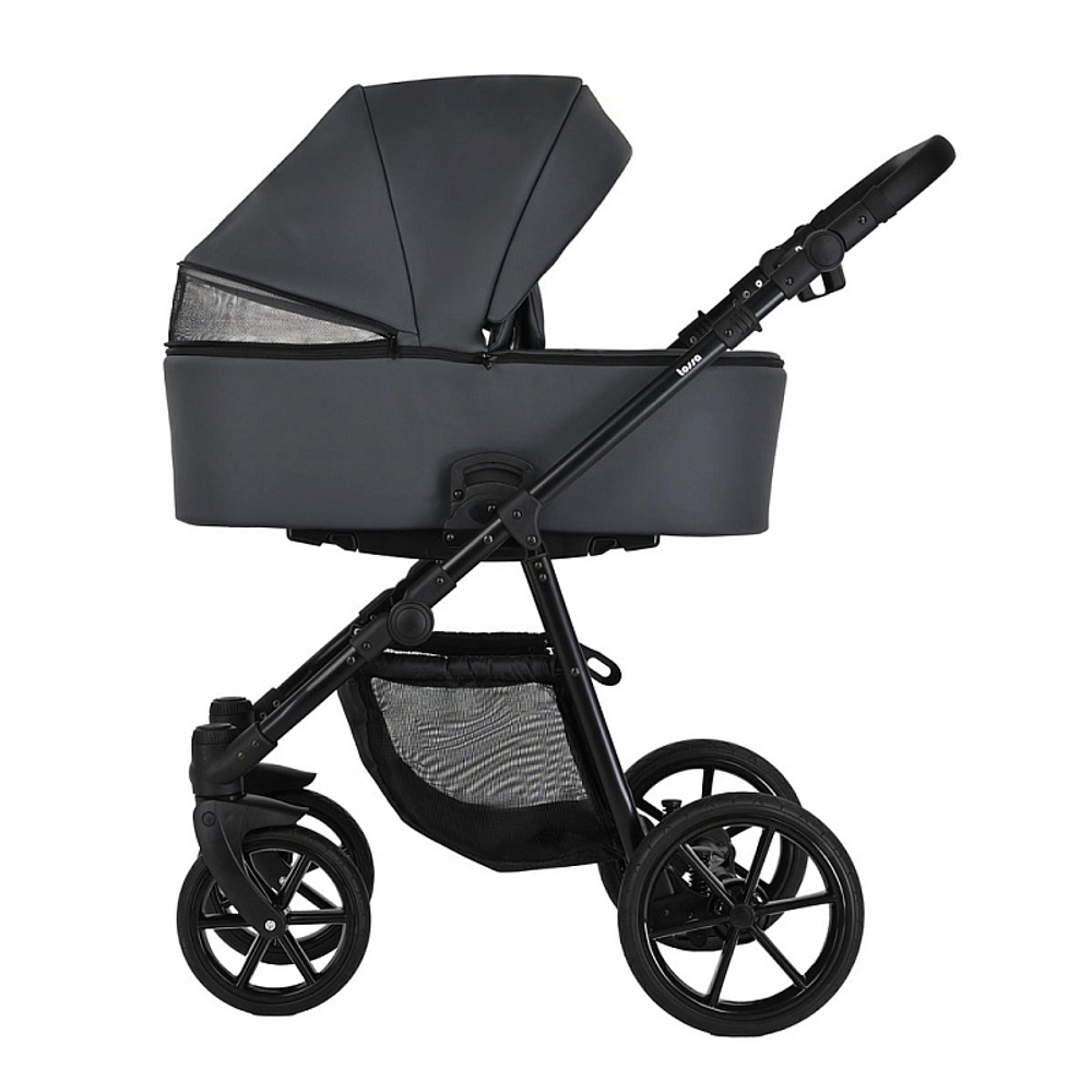 Детская коляска Pituso Tossa Кожа 2 в 1 TS/25/4 Dark Grey