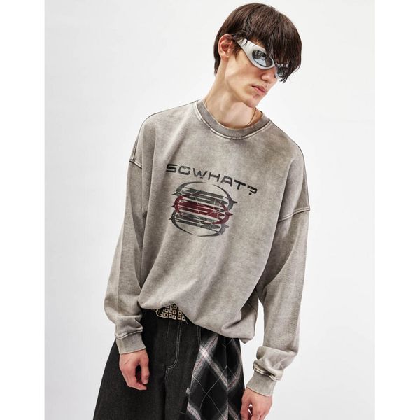 Толстовка из плотного хлопка OPM серая - фото 3