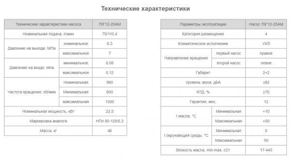 Насос 70Г12-25АМ