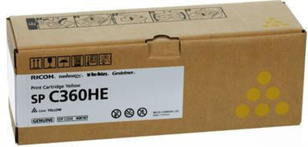 Ricoh 408187 тонерный картридж Подлинный Черный 1 шт