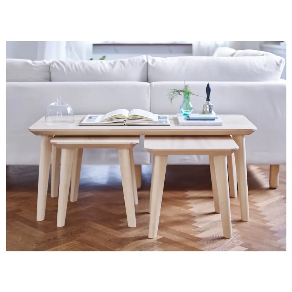 Журнальный стол - IKEA ИКЕА LISABO, 118x50х50 см, шпон ясеня