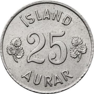 25 эйре 1946-1967 Исландия