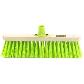 Щетка деревянная для подметания пола, 280 мм, 5 рядов, прямая тулейка с резьбой, без черенка Сибртех 84614