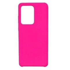 Силиконовый чехол Silicone Cover для Samsung Galaxy S20 Ultra (Розовый)